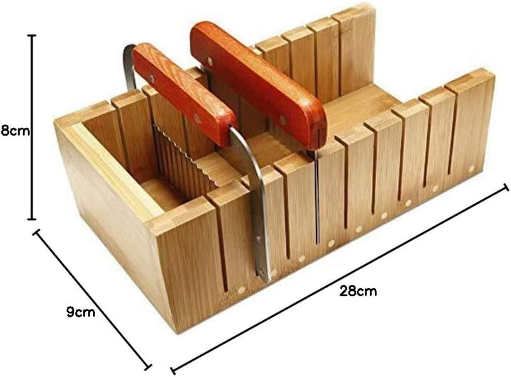 POFET Seifenschneider-Set, Holzformwerkzeug für Seifenherstellung, Brotschneider, Barschneider mit e