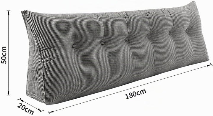 Lesekissen für Bett oder Sofa, dreieckig, Rückenlehne, Sofakissen, Kopfteil Baby, abnehmbare Hülle,