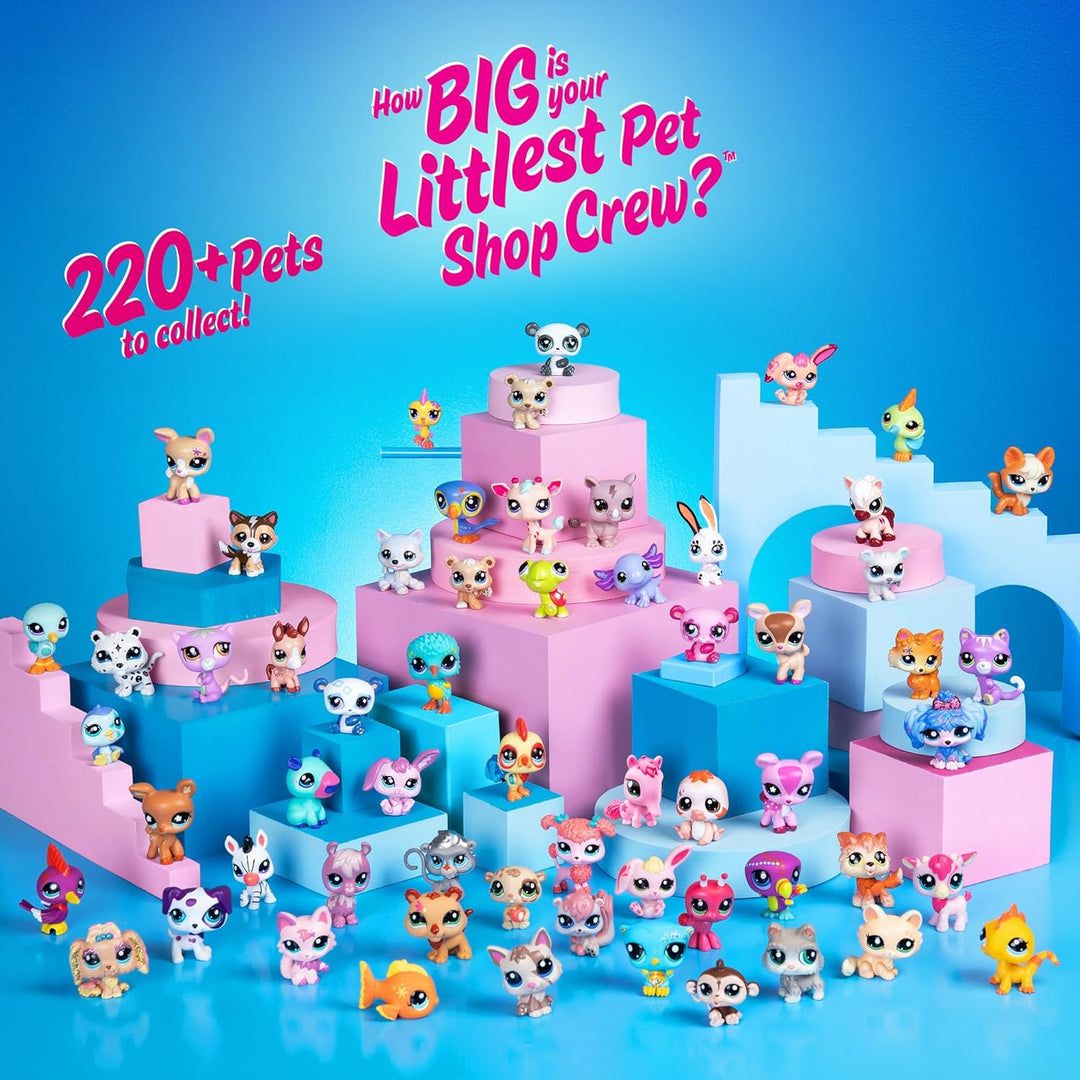 Littlest Pet Shop Disco Nights Play Pack - Features 3 bobblin' Pets - Offical LPS playset for Childr
