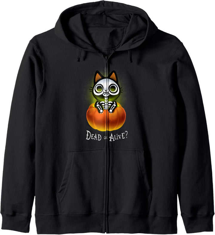 Cute Halloween Schrödinger's Cat Kapuzenjacke