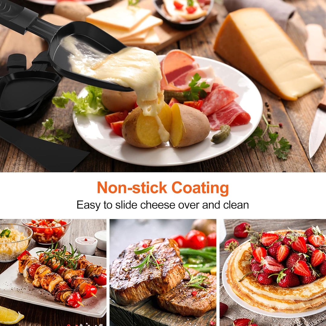 Raclette Pfännchen, 8 Stück Mini Pfännchen Ersatz für Raclette, Antihaftbeschichtet Grill Pfännchen