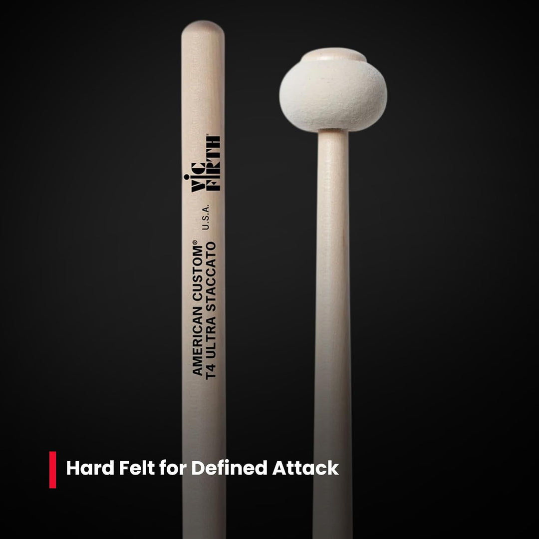 Vic Firth American Custom - Timpani Sticks - Ultra Staccato T4 Ultra Staccato, T4 Ultra Staccato