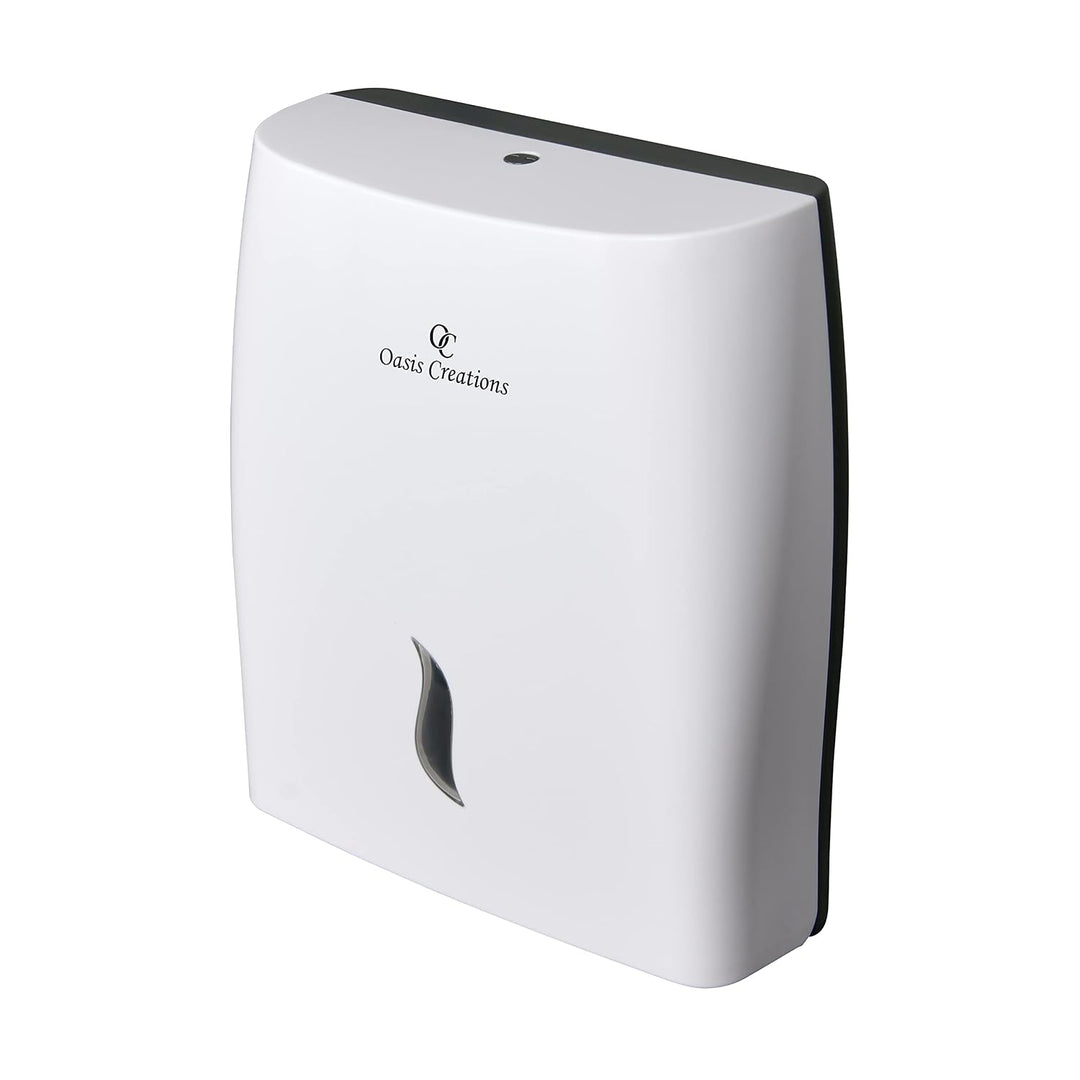 Oasis Creations Berührungsloser Papierhandtuchspender für 500 multifunktionale Taschentücher, Badezi