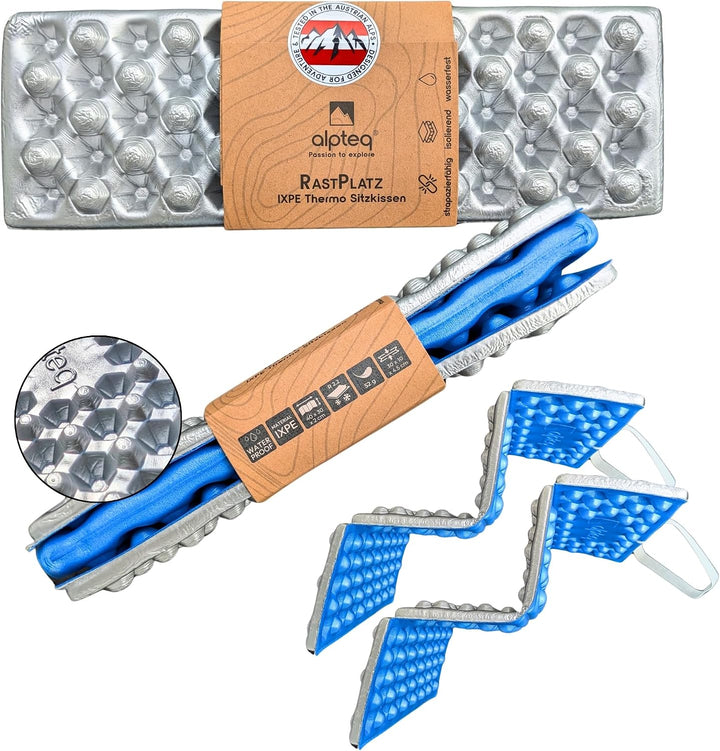 RastPlatz Sitzkissen faltbar – Outdoor-Thermomatte für Garten, Camping &amp; Freizeit, wasserdicht, isol