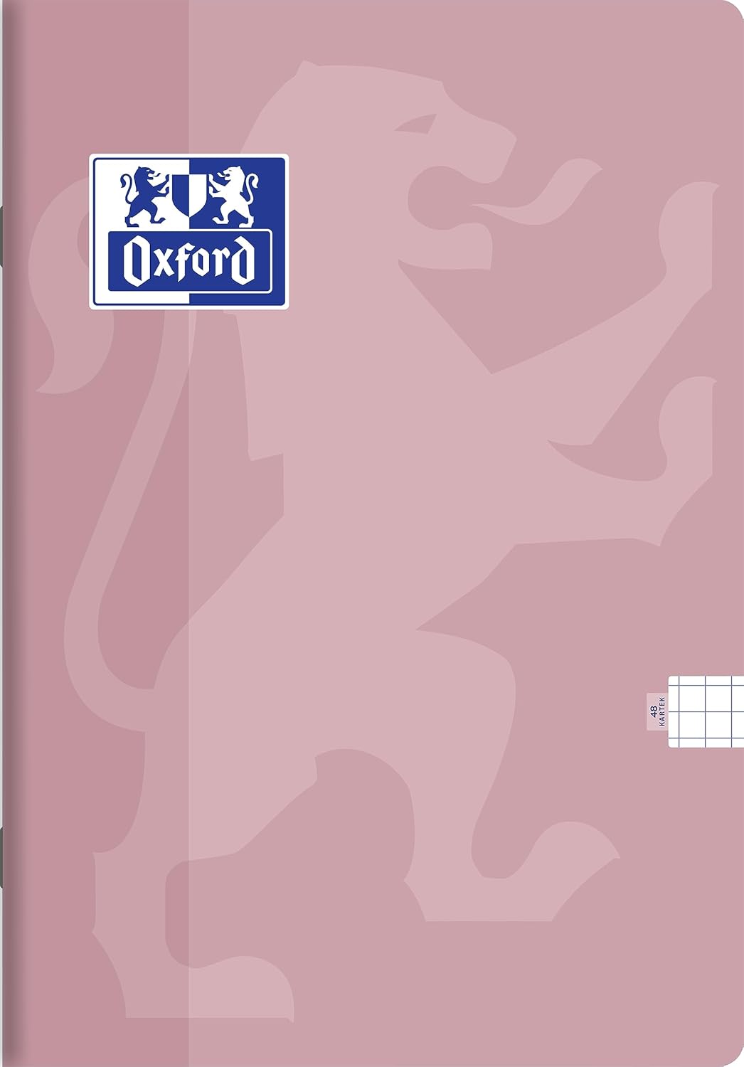 Oxford Touch Schulheft A6 Kladde 48 karierte Blätter mit Seitenrand, Optik Paper 90 g, Polypropylen