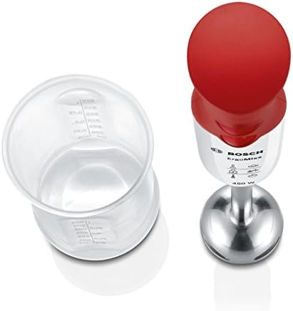 Bosch MSM64110 ergonomischer Stabmixer mit Edelstahl-Mixfuss QuattroBlade (450 W)