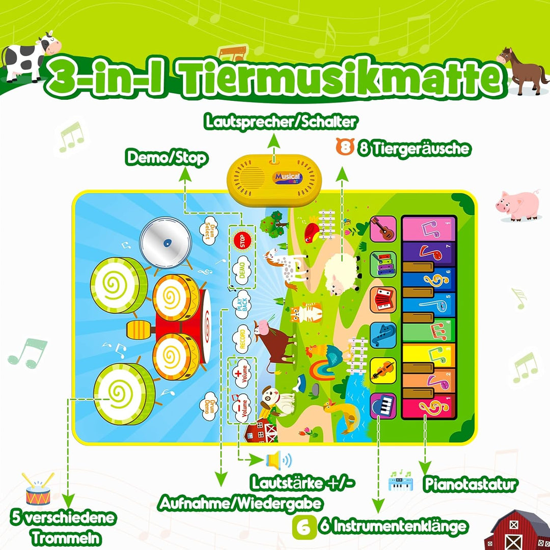 HappyGoLucky Spielzeug ab 1 2 3 Jahre Junge, Kinderspielzeug ab 1 2 3 Jahre Baby Spielzeug Geschenk