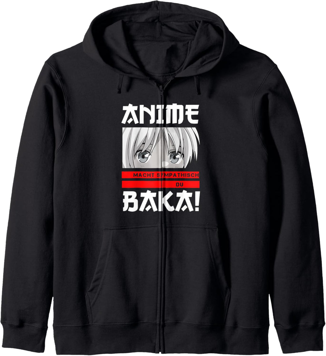 Lustiges Japan Anime Macht Sympathisch du Baka Kapuzenjacke