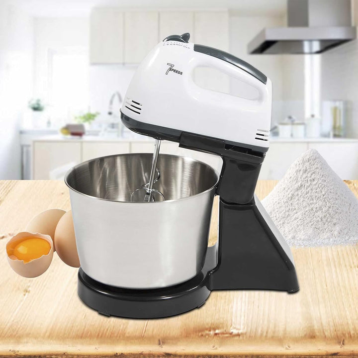 1.7L Handmixer, 180-350W Handrührer mit 2 Rührstäbchen, 7 StuFen Elektrischer Handrührgerät, Rührger