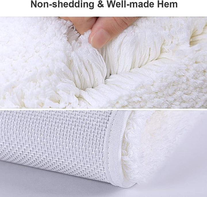 VANZAVANZU Badematte rutschfest Badteppich Extra Lange Verdickt Badezimmerteppich Weich Badeteppich