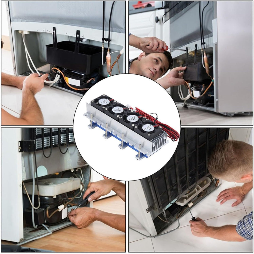 Gettimore Thermoelektrischer Peltier-Kühler, 288 W, 12 V, Gleichstrom, Halbleiter-Kühlmodul, Wasserk
