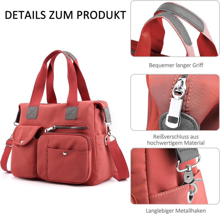 DORRISO Damen Handtasche Umhängetasche Schultertasche Casual Umhängetaschen Gross Kapazität Schulter