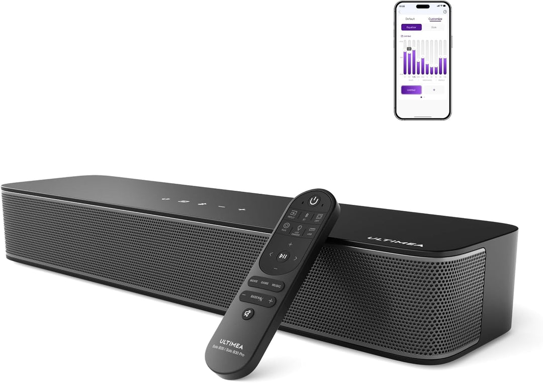 ULTIMEA 2.1 Kanal Soundbar für TV Geräte mit integriertem Subwoofer, APP-Steuerung, All-in-One Sound