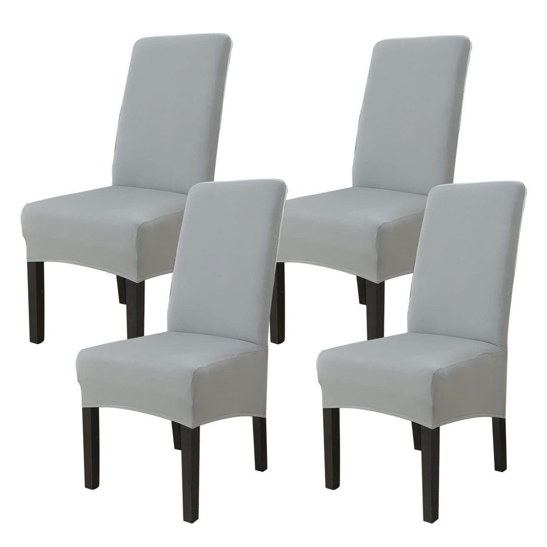 Jaotto Stuhlhussen 4er Set Stretch, XL Stuhlhussen Abwaschbar Waschbarer Elastische, Stretch Stuhlsc