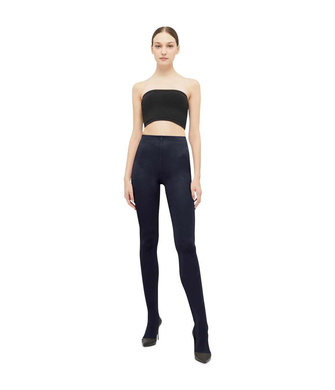 Wolford Damen Merino Tights Strumpfhose L Deep Night, L Deep Night