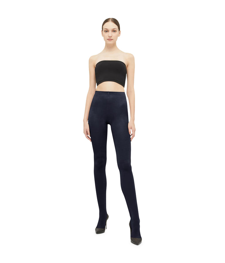 Wolford Damen Merino Tights Strumpfhose L Deep Night, L Deep Night