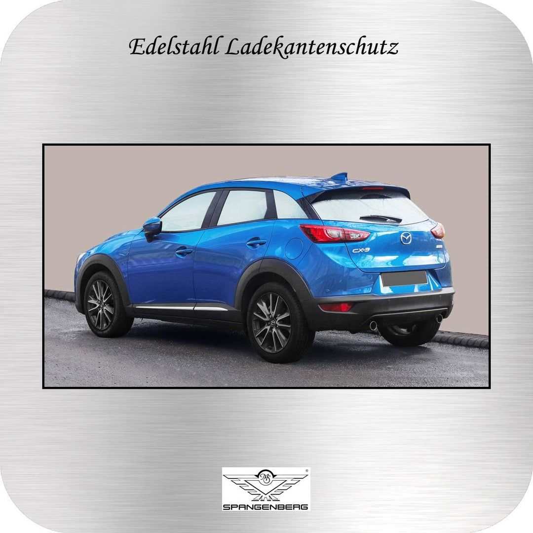 Spangenberg Ladekantenschutz Edelstahl passend für Mazda CX-3 SUV Typ DK ab Baujahr 05.2015-3235472