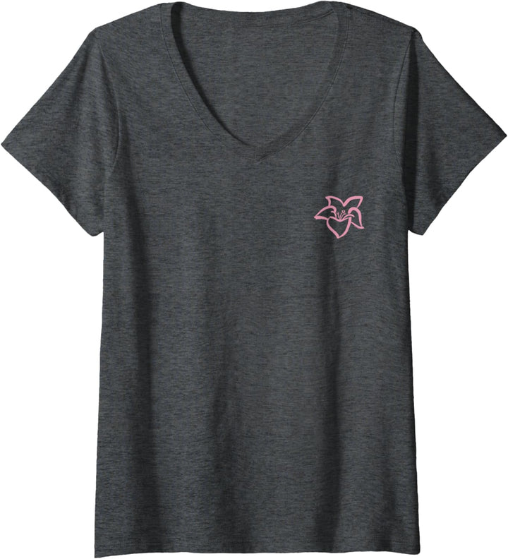 Disney Mulan Bloom Pocket T-Shirt mit V-Ausschnitt