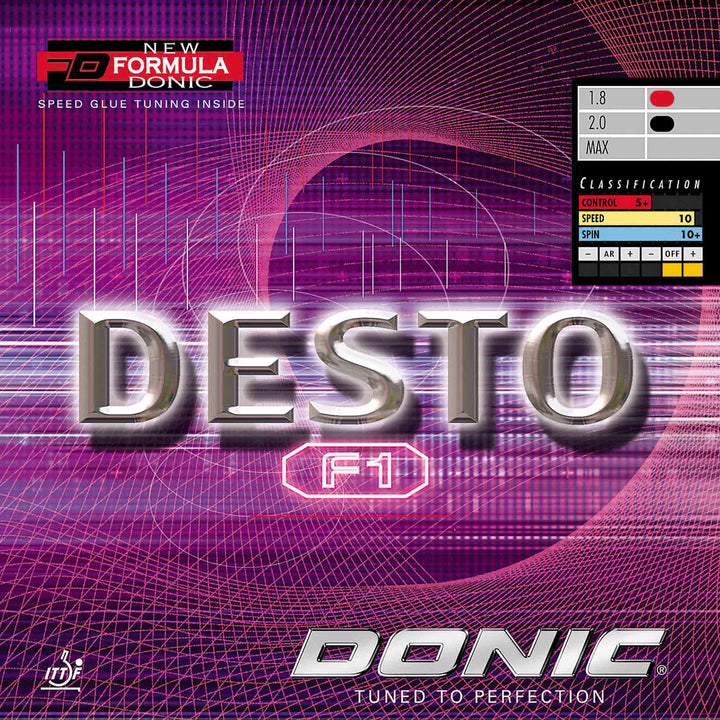 Donic Belag Desto F1 blau 2,3 mm, blau 2,3 mm