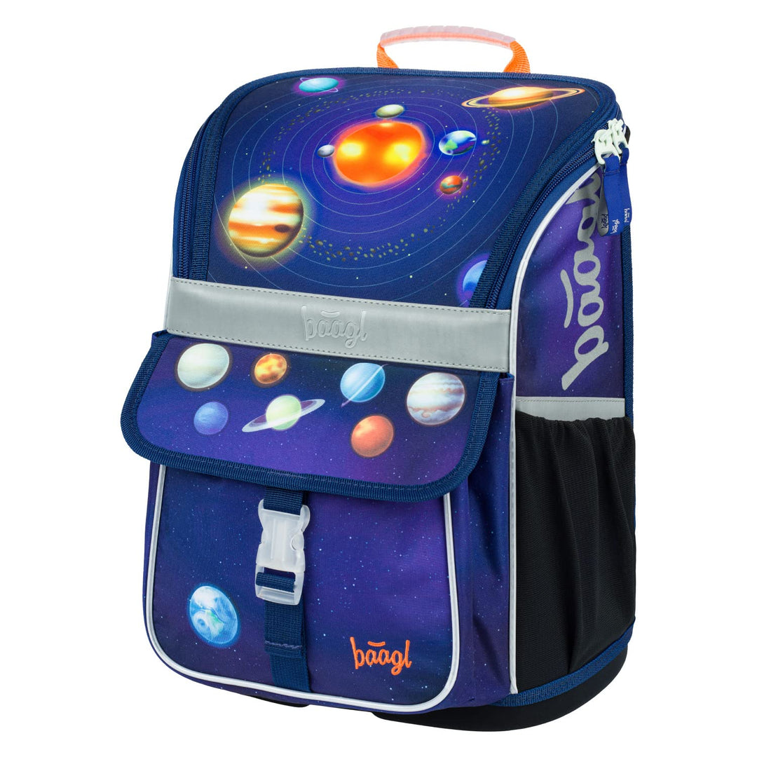 Baagl Schulranzen Jungen Mädchen für 1. Klasse - Ergonomische Schultasche für Kinder - Schulrucksack