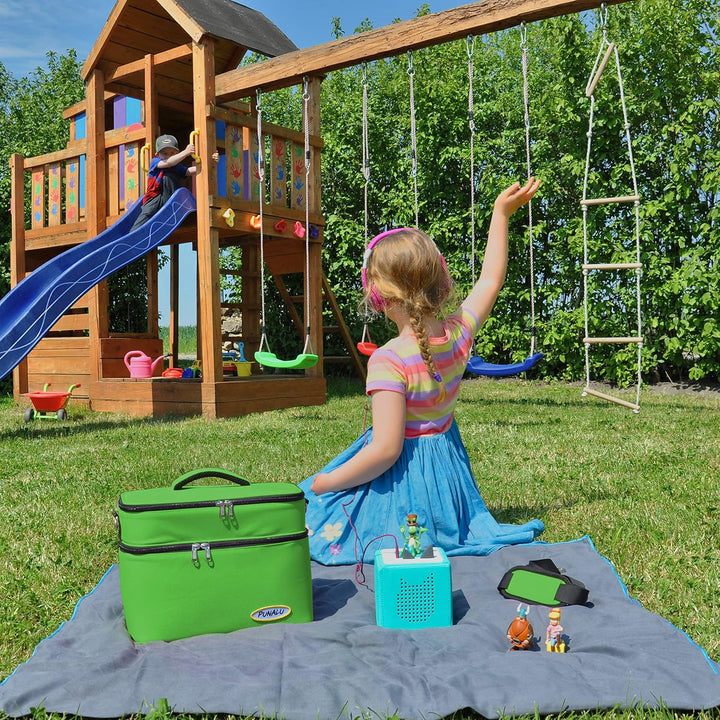 Toniebox Tasche XL kompatibel mit Toniebox 1 & 2 – Platz für bis zu 68 Hörfiguren, Kopfhörer & Lades