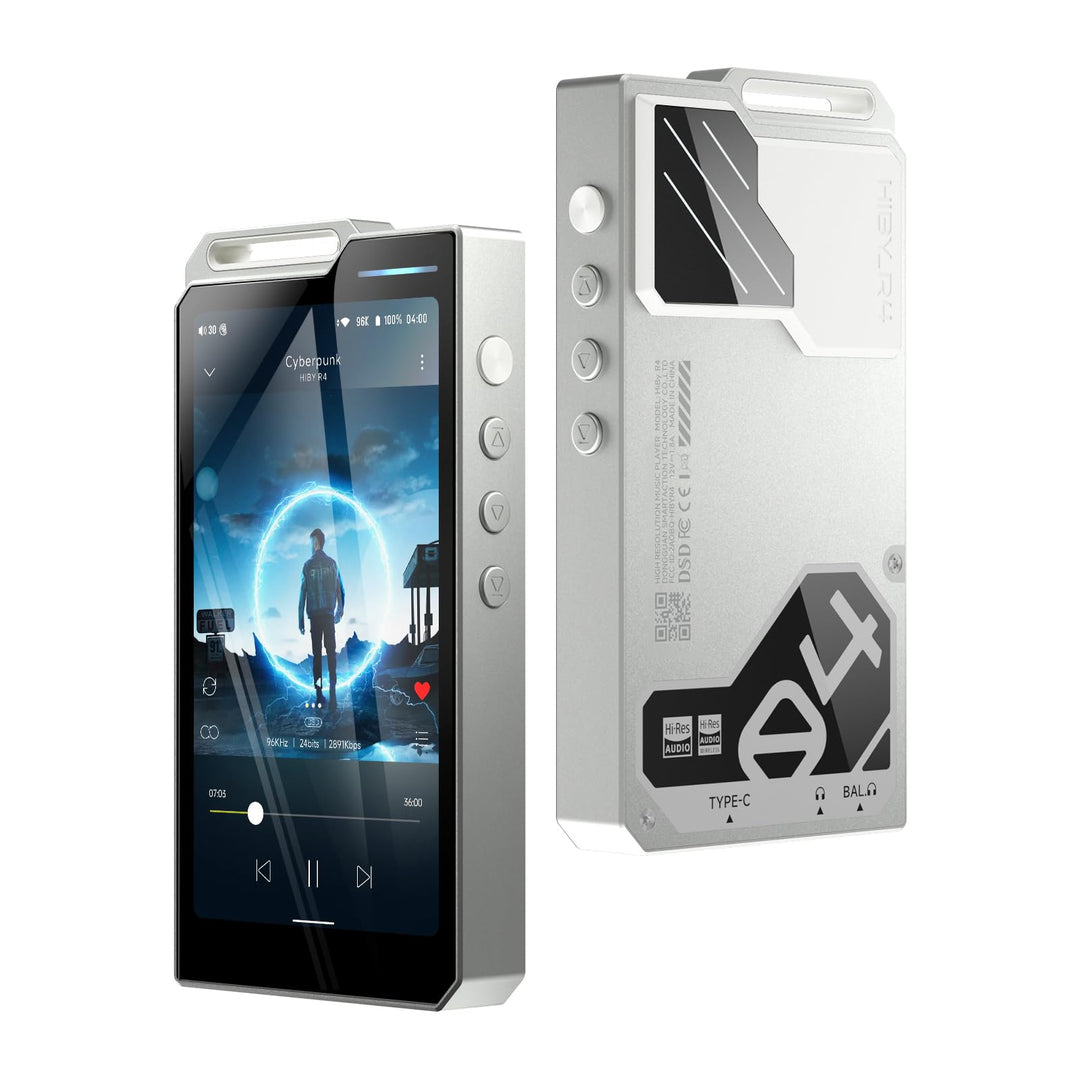 HiBy R4 Android-MP3-Player mit Bluetooth und WLAN, integriertes 4DAC-Android12, unterstützt Wiederga