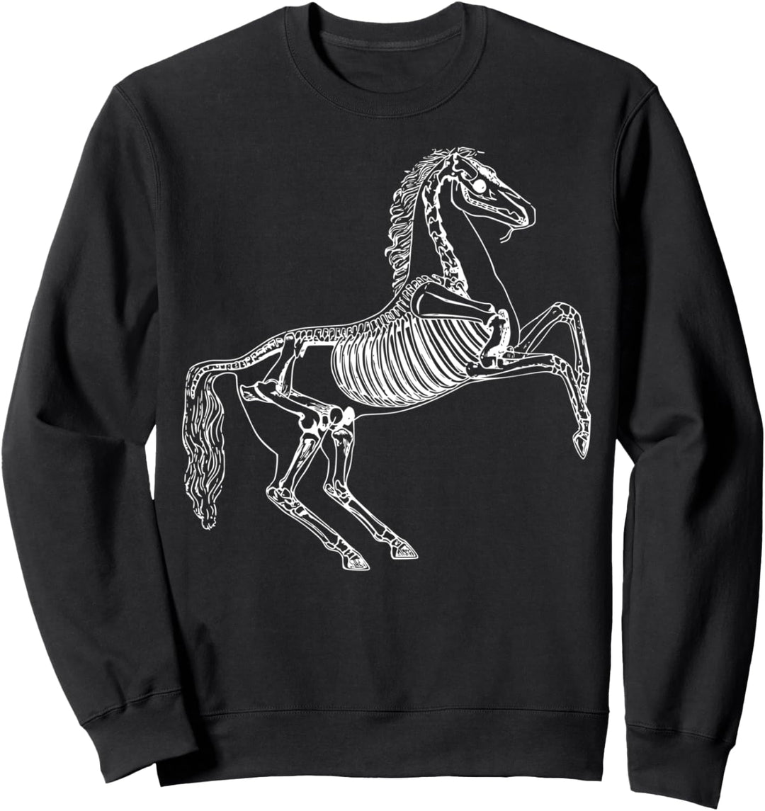 Pferde-Skelett Sweatshirt
