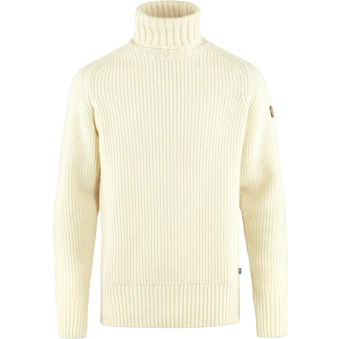 Fjäll Räven Herren Övik Roller Neck Sweater M Sweatshirt S Chalk White, S Chalk White