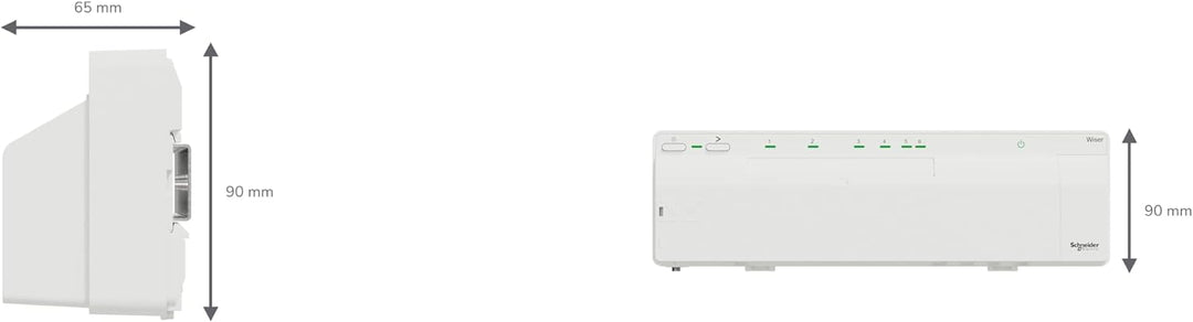 Schneider Electric CCTFR6610 Wiser Smart Home Fussbodenheizungssteuerung Standalone oder per App, Ve