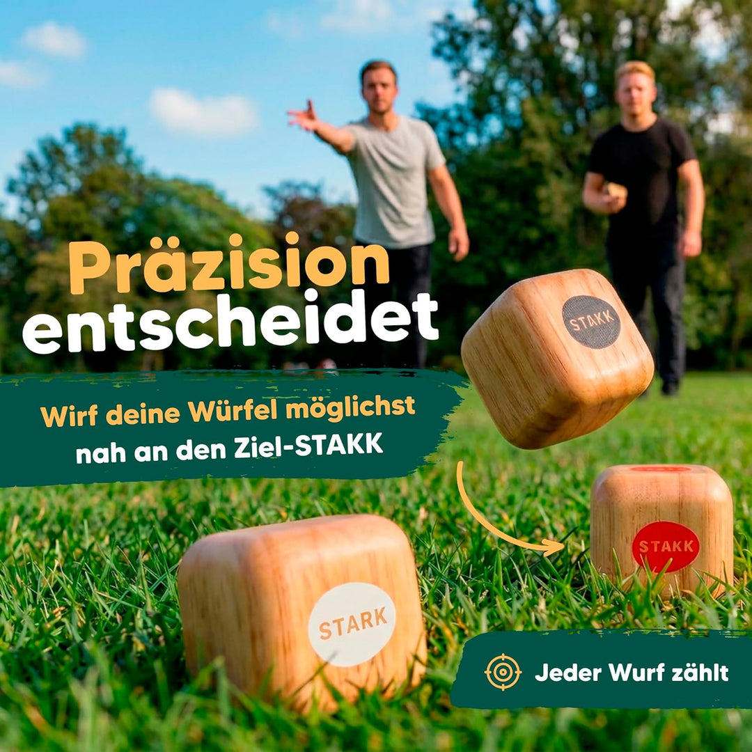 Das Neue Outdoor-Wurfspiel für Kinder & Erwachsene | Boccia-Boule mit modernem Twist | spannendes Ga
