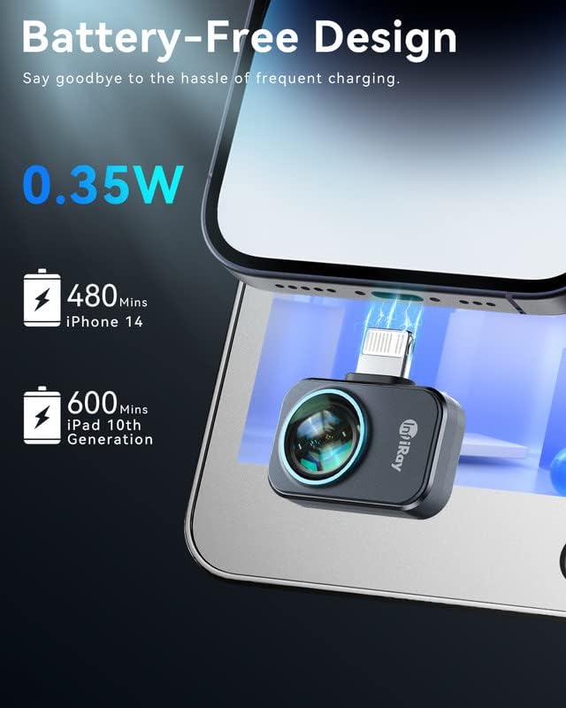 InfiRay P2 Pro Wärmebildkamera mit leistungsstarker Analyse, Schneller Bildgeschwindigkeit und Einst