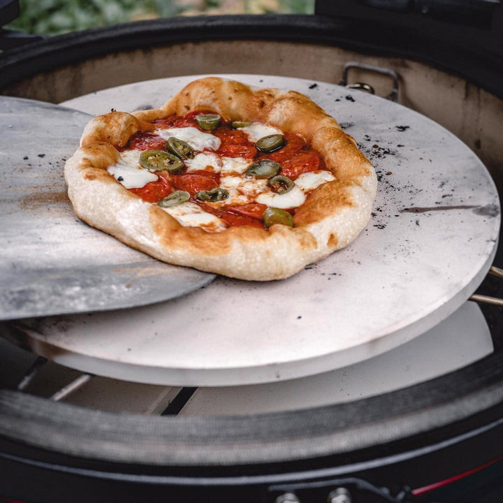Kamado Joe Big Joe Pizza Stein Grill Zubehör, 20 "Durchmesser, Weiss Pizzastein Big Joe, Pizzastein