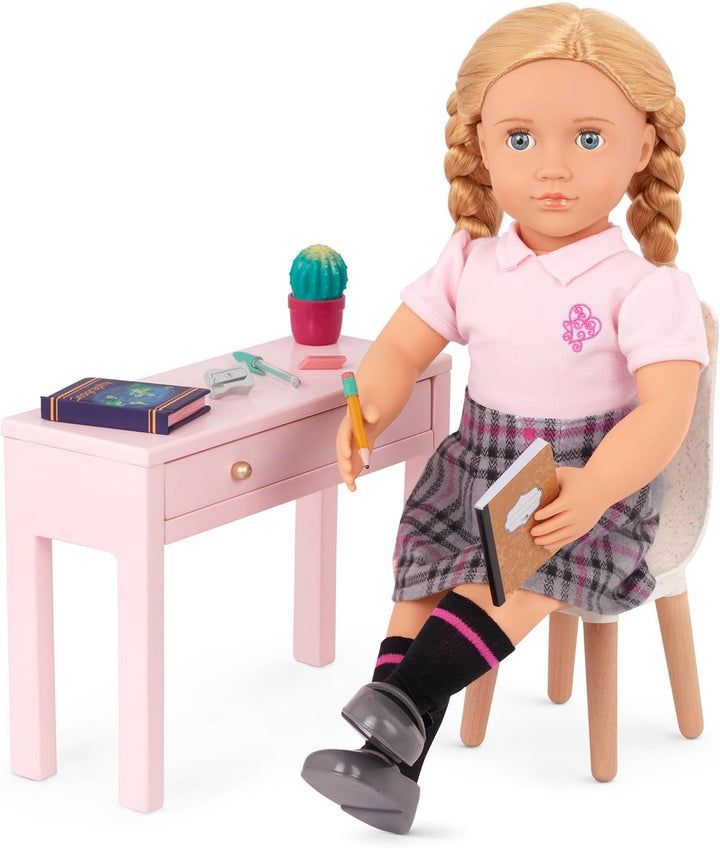 Our Generation – OG Working Wonder Office Set – Puppenhausmöbel – Home Schreibtisch & Stuhl Set – 46
