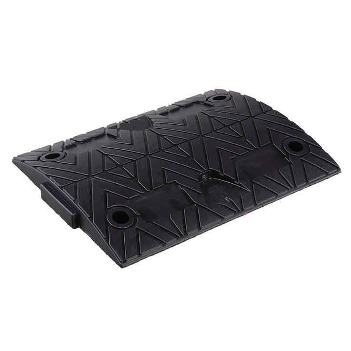 Crash Stop 45011 Gummi Fahrbahnschwelle Mittelstück, Schwarz, 500mm Länge, 400mm Breite, 50mm Höhe S