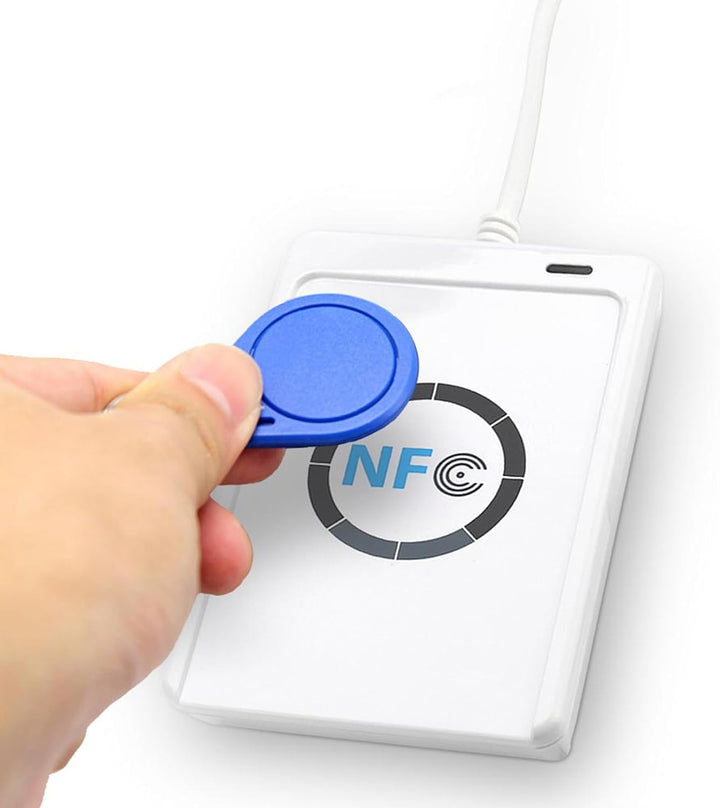 ACS, ACR122U, NFC-Lesegerät, kontaktlos, USB, 13,56 MHz, Farbe: Pearl White