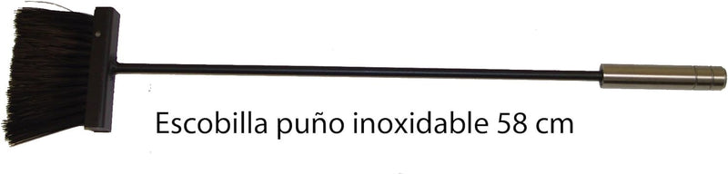 Imex El Zorro 10016 Kamin-Zubehörset, gebogenes Design, rostfrei, 68 x 23 x 14 cm, Schwarz