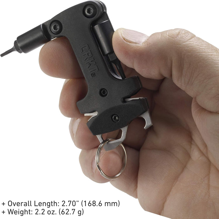 CRKT Messerwartungswerkzeug: Wolframkarbid-Schärfer, Keramikschärfer, Honkante, Torx-Bits, Flaschenö