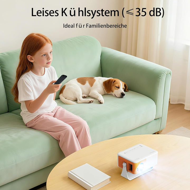 Mini Beamer – Projektor Full HD 1080P unterstützt, Yoton Y3 Beamer Handy für Telefon/PC/PS4/PS5/Xbox