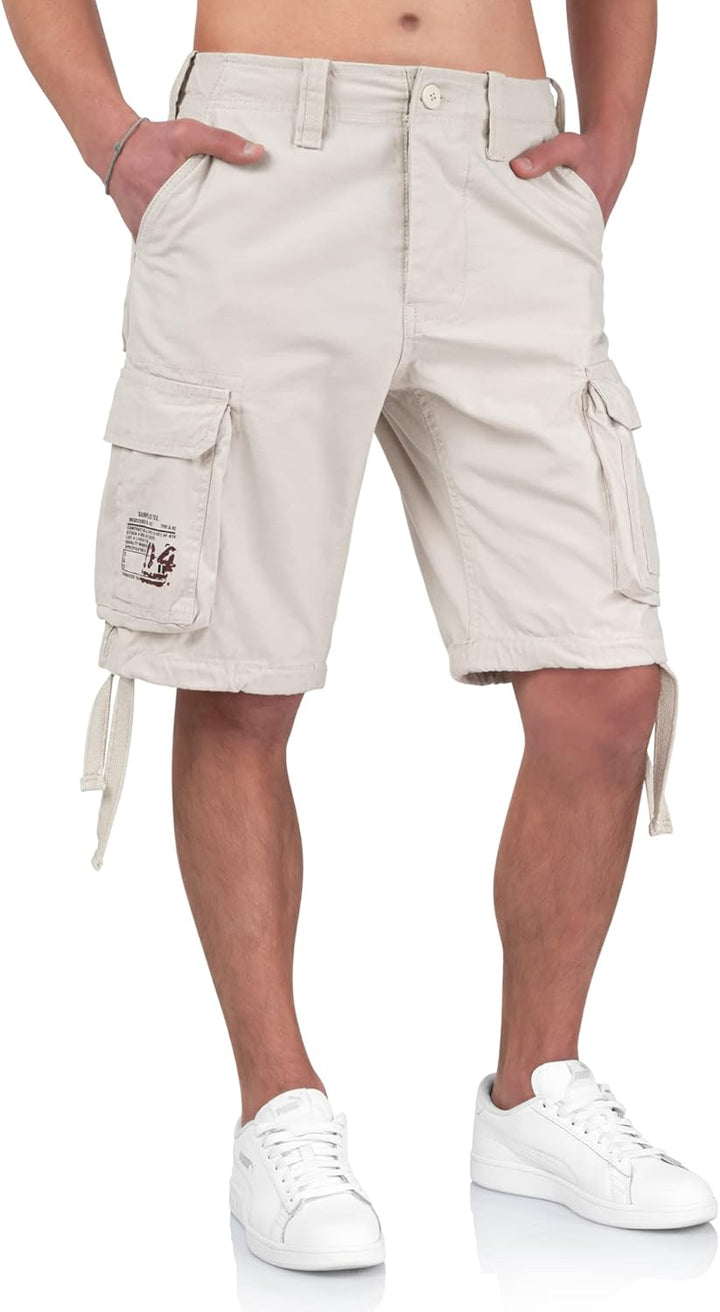 Surplus Raw Vintage Airborne Herren Cargo Shorts S Mattweiss, S Mattweiss