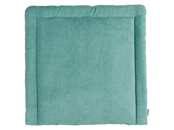 KraftKids Wickelauflage gepolstert, rundum 100% Baumwolle, Cord Breitcord Mint, ohne Beschichtung, w