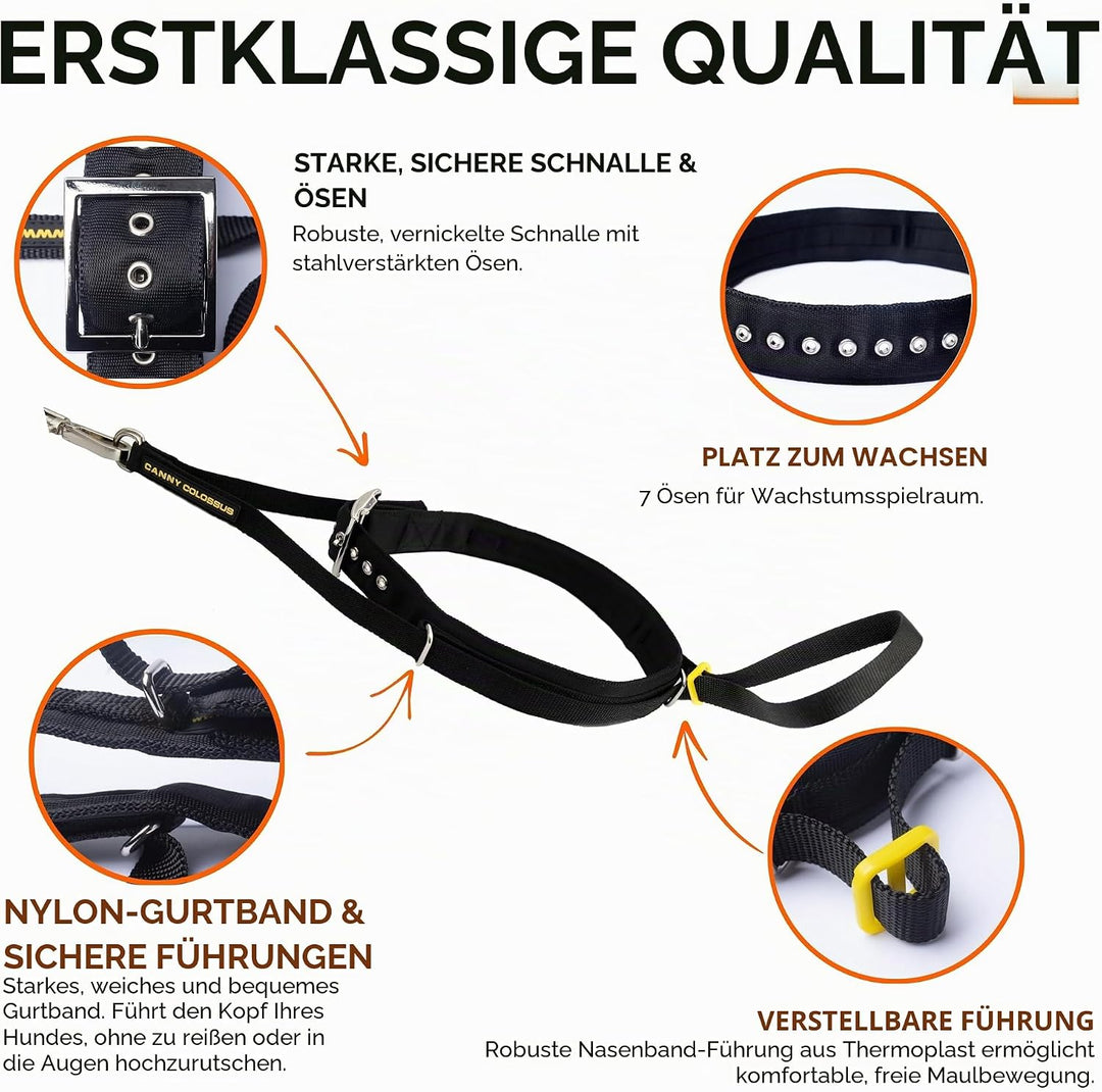 Canny Halsband – The Canny Colossus Hundehalsband für grosse Hunderassen, einfache und effektive Hil