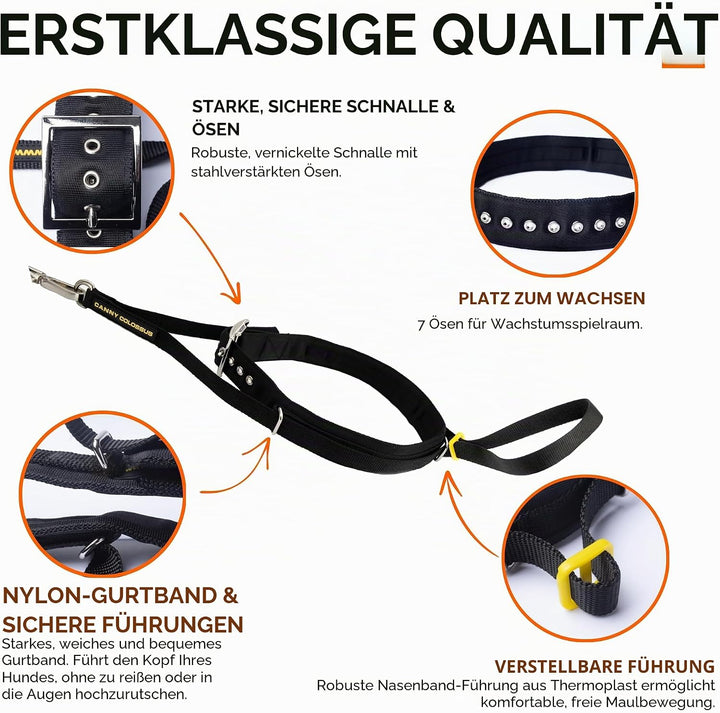 Canny Halsband – The Canny Colossus Hundehalsband für grosse Hunderassen, einfache und effektive Hil