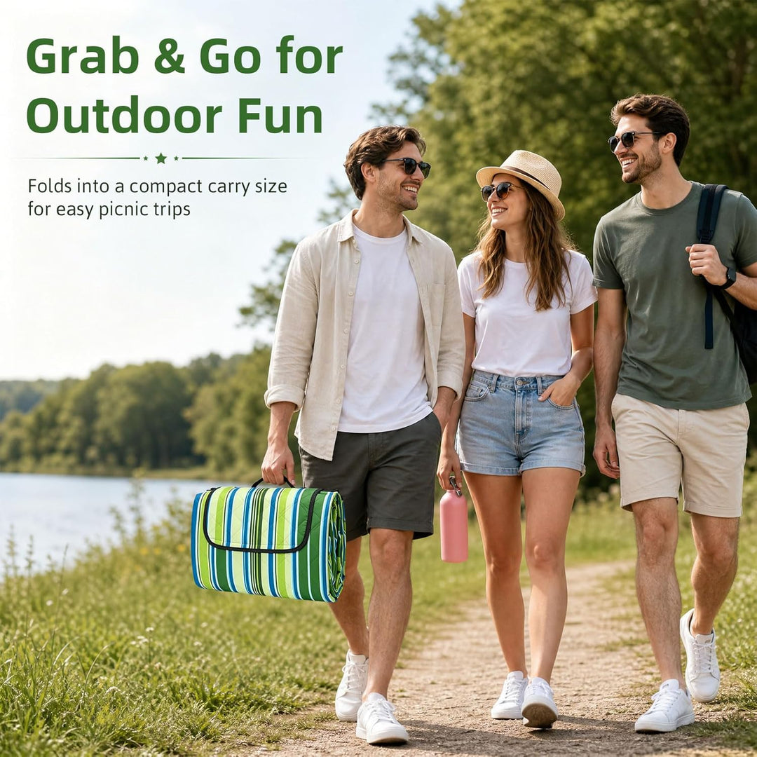 200x200 cm Picknickdecke Wasserdicht 210D Oxford Grosse Picknickbedarf Tragbare Picknickdecken Wasch
