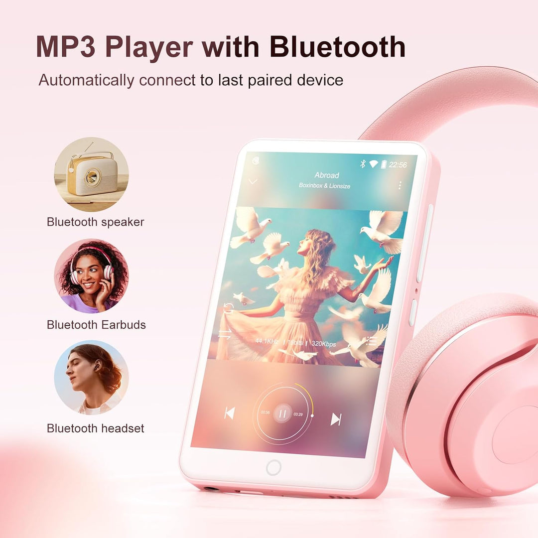 MP3 Player mit Bluetooth und WiFi, Oilsky 80GB 4 Zoll Android 9.0 Mp3, 1080P Touchscreen MP4 Player,