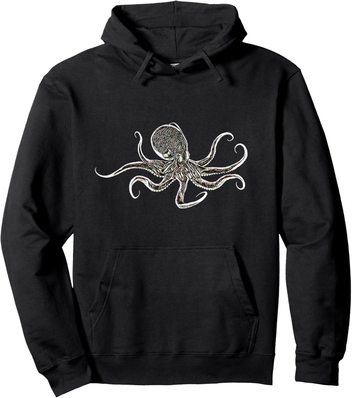 Oktopus Kraken Tintenfisch Motiv Tentakel Kalmare Octopus Pullover Hoodie