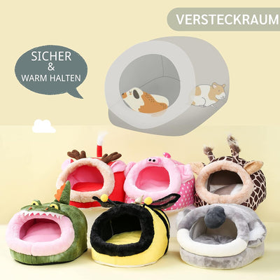 JanYoo Rattenbett Hütte Meerschweinchen Versteck Haus Kleintierzelt Zubehör Kaninchen Versteck Igluz