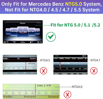 Road Top Wireless Carplay Nachrüstsatz Decoder, Android Auto Modul Empfänger Box für Mercedes Benz C