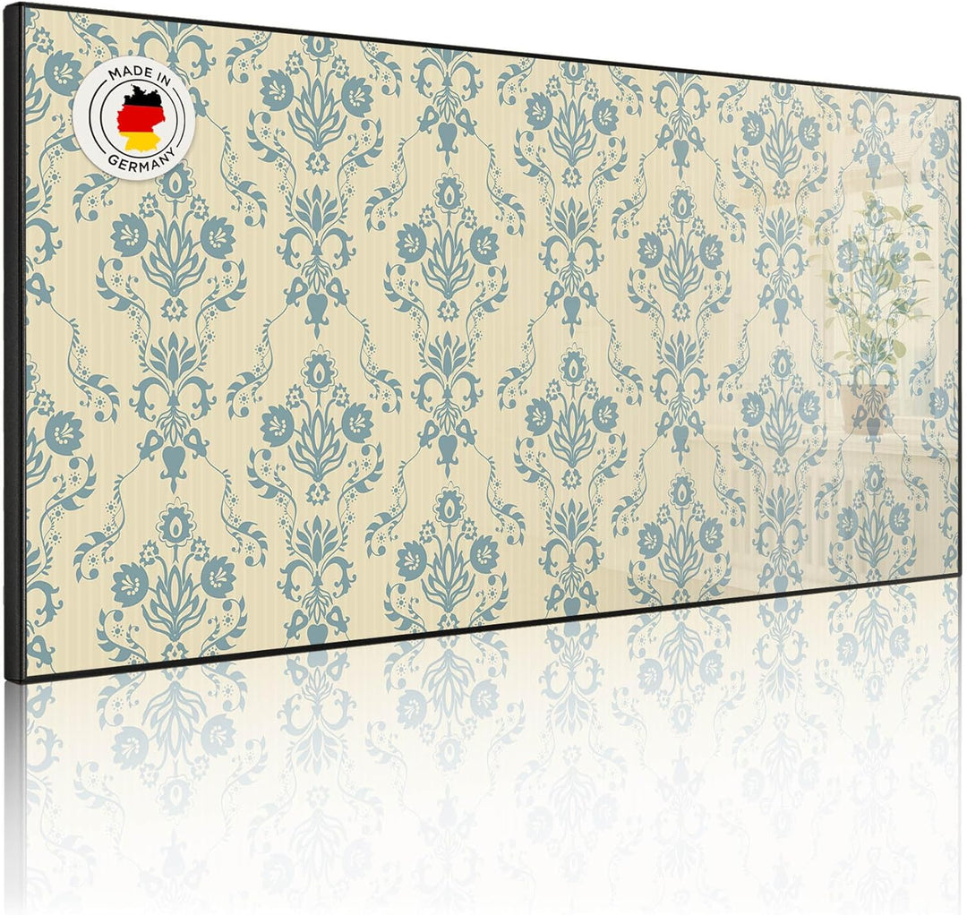 banjado Magnettafel schwarz 78 x 37cm / Magnetwand Metall/Magnetpinnwand als Memoboard/Pinnwand Magn