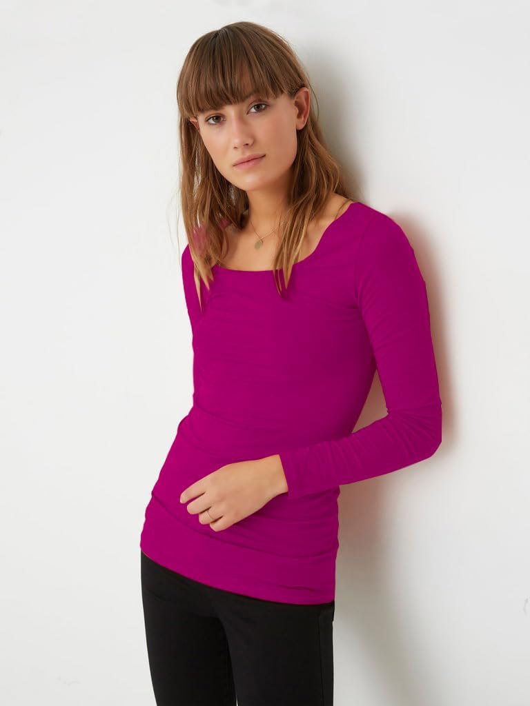 Vero Moda Female Top VMMAXI 2-Pack T-Shirt XS 2er Pack (1x Festival Fuchsia/1x Ocean Depths), XS 2er