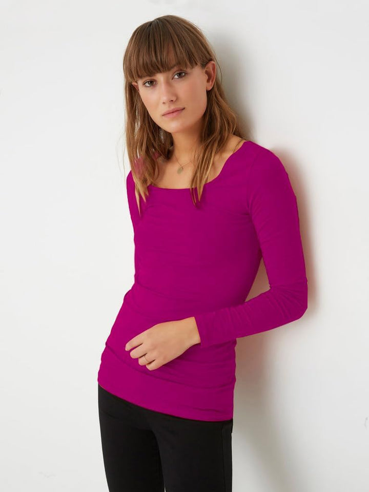 Vero Moda Female Top VMMAXI 2-Pack T-Shirt XS 2er Pack (1x Festival Fuchsia/1x Ocean Depths), XS 2er